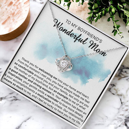 Gift For Boyfriend's Mom Comfortable Example Love Knot Necklace Love Knot Necklace