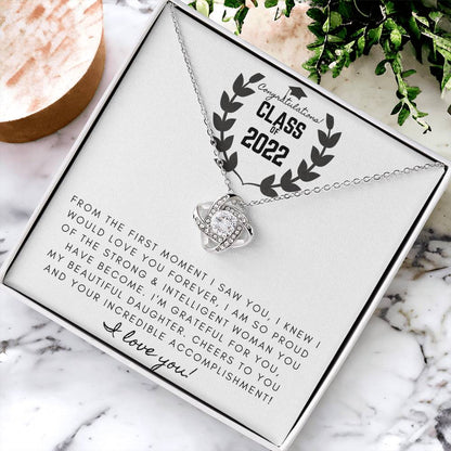To Your Graduation Love Know Necklace Graduatio Love Knot Necklace