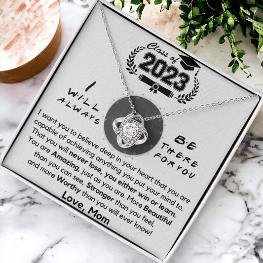 Class Of 2023 Graduation Gift Necklace Fr Love Knot Necklace