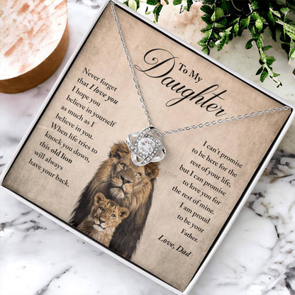 Daughter - Believe In Yourself - Ne Love Knot Necklace