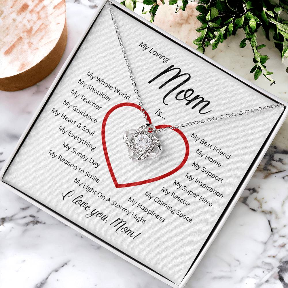 For My Loving Mom - A Perfect Gift For Mother's Day ?? Love Knot Necklace
