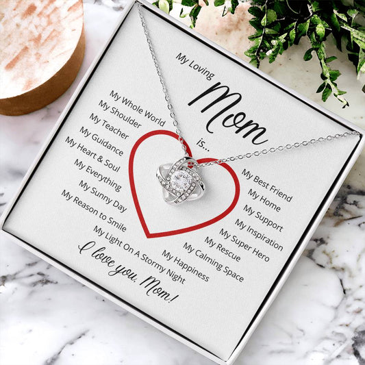 For My Loving Mom - A Perfect Gift For Mother's Day ?? Love Knot Necklace