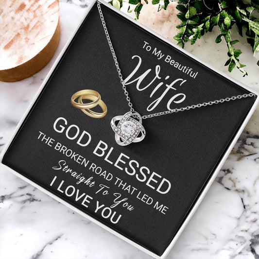 Christian Gift For Wife - Love Knot Necklace Love Knot Necklace