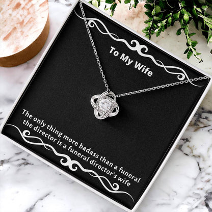 Almost Gone The  - Funny Gag Gifts For Badas Love Knot Necklace