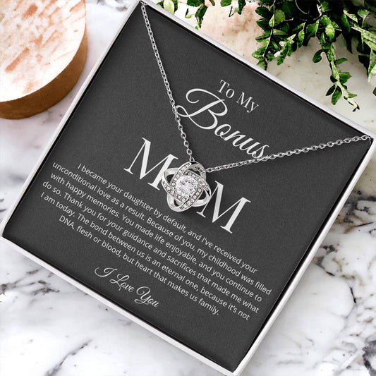 Your Daughter By Default Necklace Love Knot Necklace