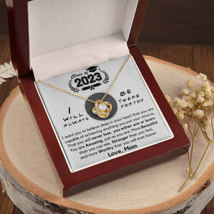 Class Of 2023 Graduation Gift Necklace Fr Love Knot Necklace