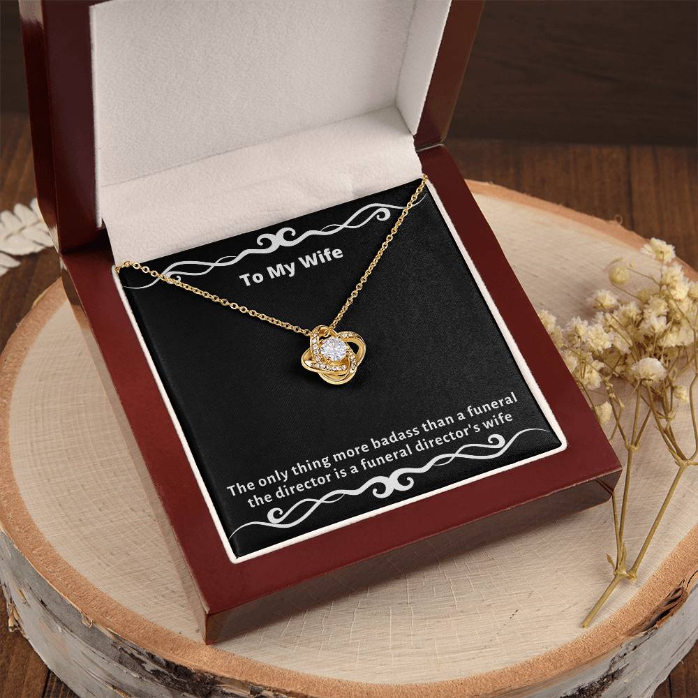 Almost Gone The  - Funny Gag Gifts For Badas Love Knot Necklace