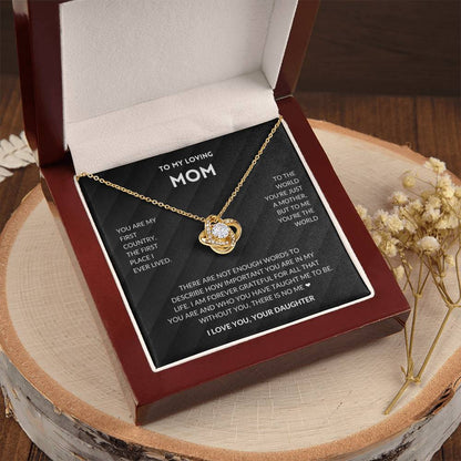 Without You There's No Me - Mother's Day Ne Love Knot Necklace