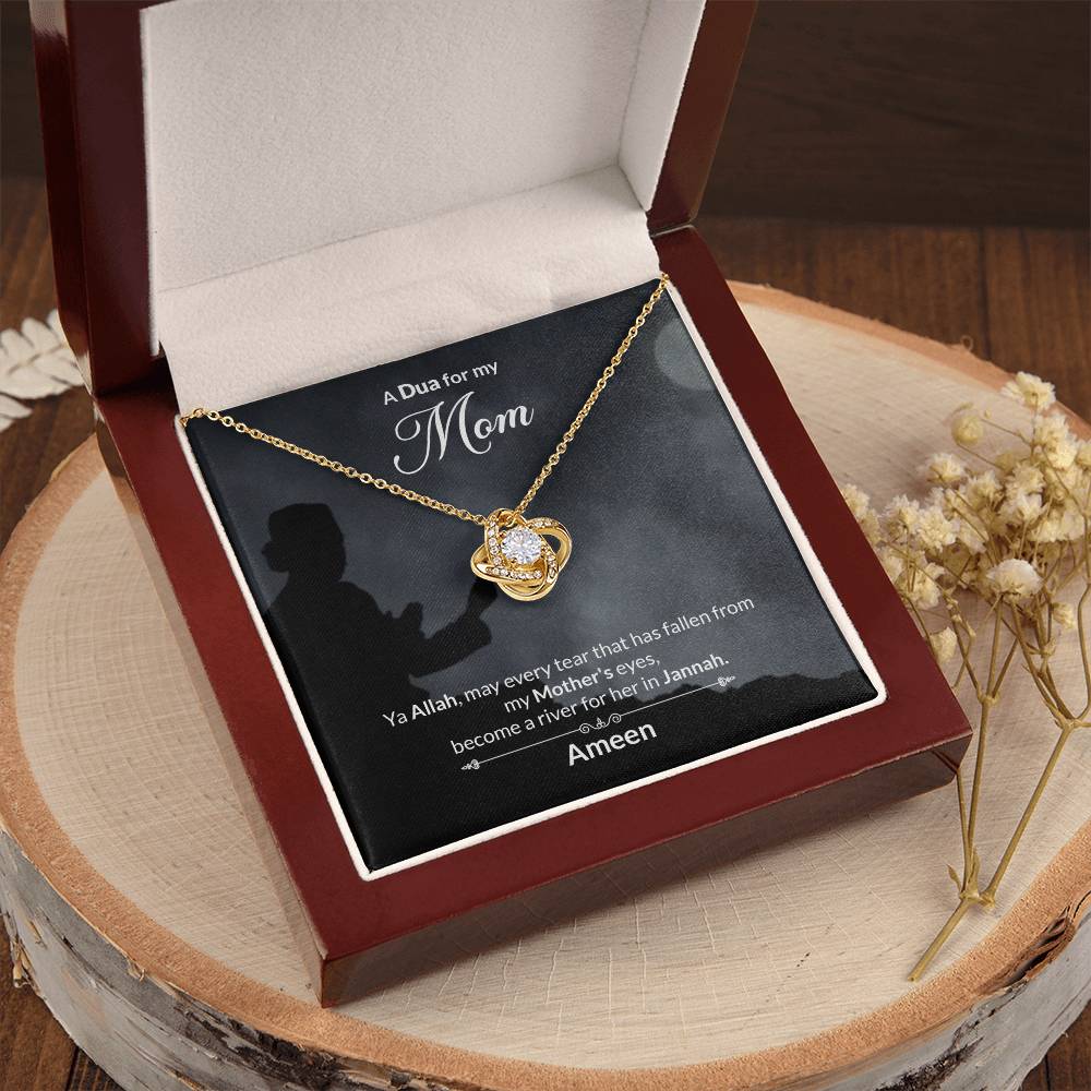 A Dua For My Mom Love Knot Necklace