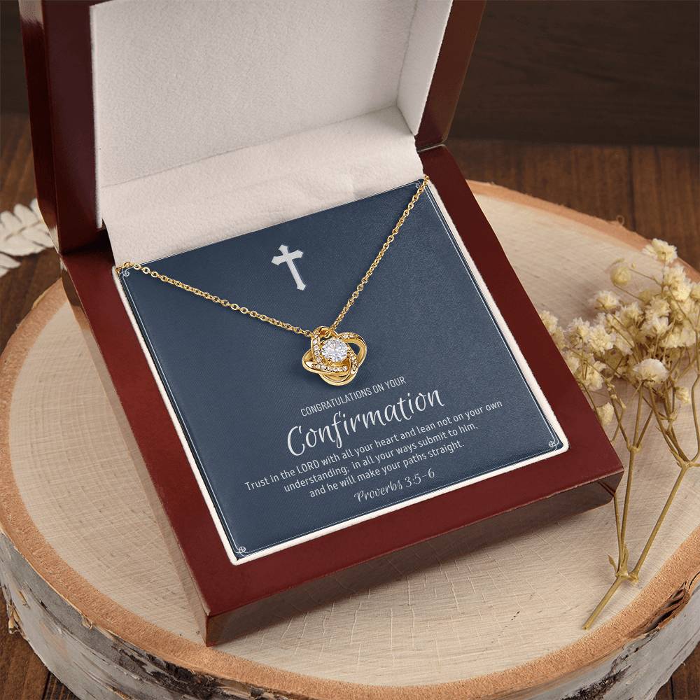 Confirmation Gift For Girls Confirmation Granddaughter Love Knot Necklace Confirmation Gift Ideas For Girls Catholic Confirmation Gift Love Knot Necklace