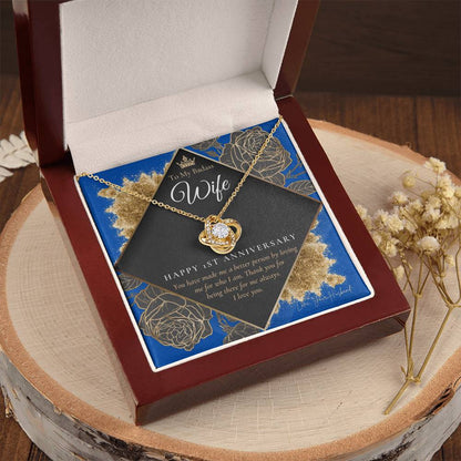 1 Year Anniversary Gift For Wife 1 Year Anniversary Gifts 1 Year Wedding Anniversary Gift Ideas 1St Wedding Anniversary Gift F(5) Love Knot Necklace