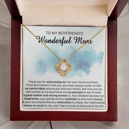 Gift For Boyfriend's Mom Comfortable Example Love Knot Necklace Love Knot Necklace