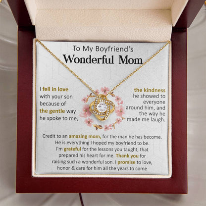 Gift For Boyfriend's Mom Gentle Way Credit Love Knot Necklace Love Knot Necklace