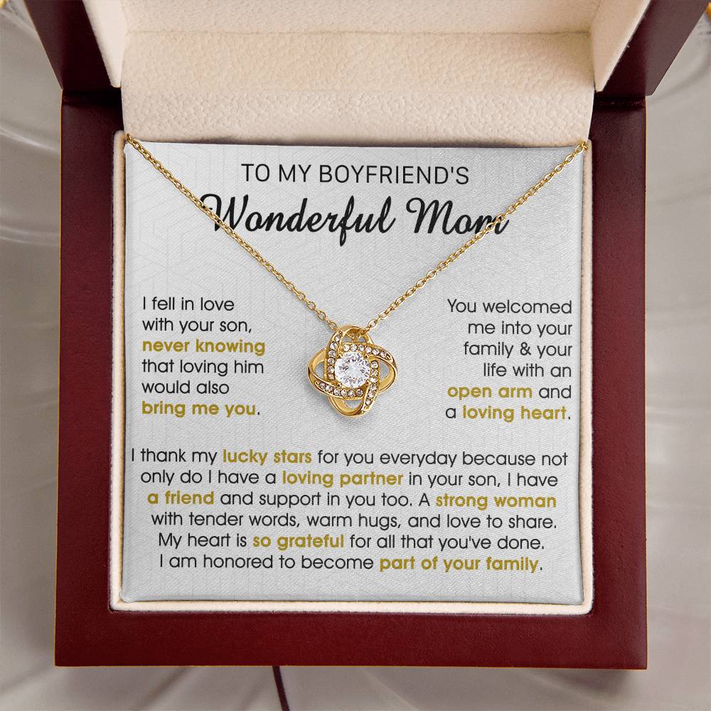 Gift For Boyfriend's Mom Bring Welcomed Lucky Tender Love Knot Necklace Love Knot Necklace