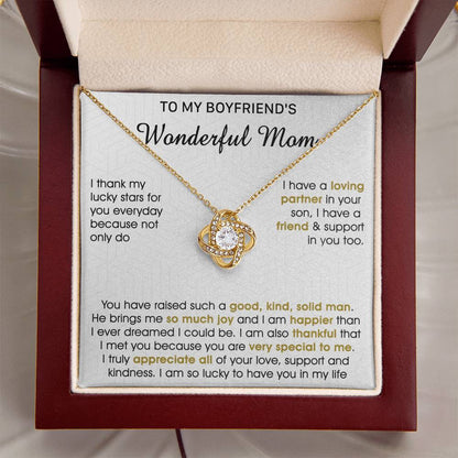 Gift For Boyfriend's Mom - All Of Your Love - Love Knot Love Knot Necklace