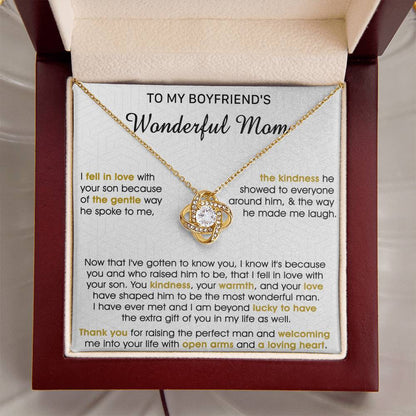 Gift For Boyfriend's Mom Gentle Way Gotten Know Love Knot Necklace Love Knot Necklace