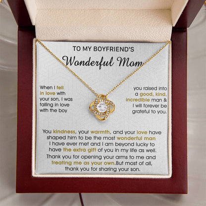 Gift For Boyfriend's Mom - As Your Own - Love Knot Love Knot Necklace