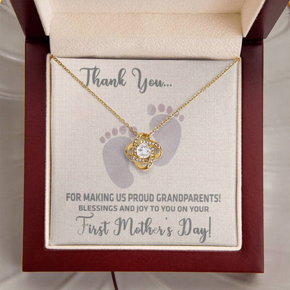 First Mothers Day Necklace Love Knot Necklace