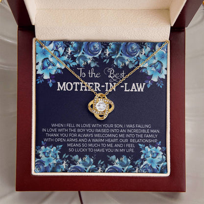 To The Best Mother-In- Love Knot Necklace