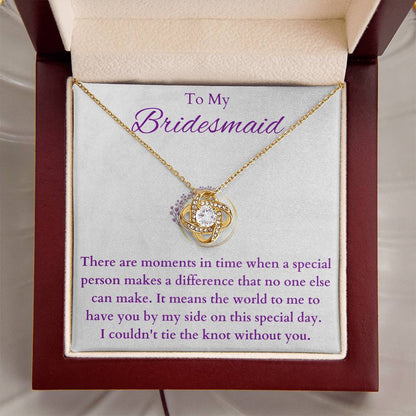 Bridesmaid(2) Love Knot Necklace