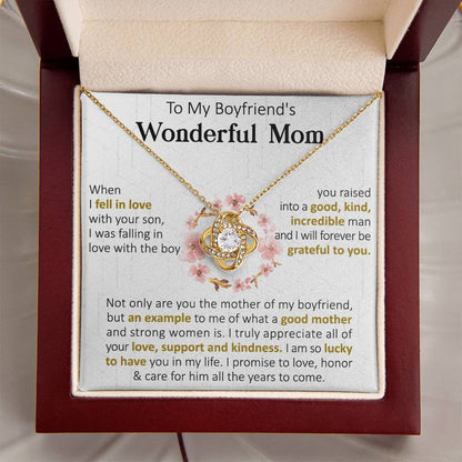 Gift For Boyfriend's Mom Forever Example Love Knot Necklace Love Knot Necklace