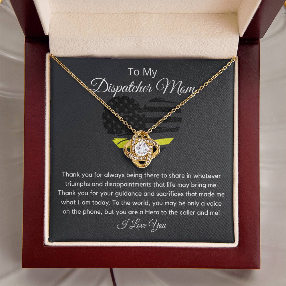 Dispatcher Mom Love Knot Necklace