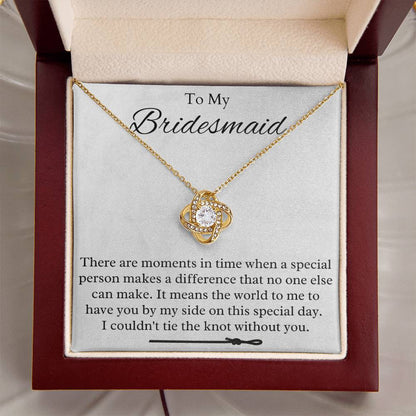 Bridesmaid Love Knot Necklace