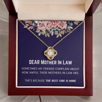 Best Mother In Law Is Mine Love Knot Necklace