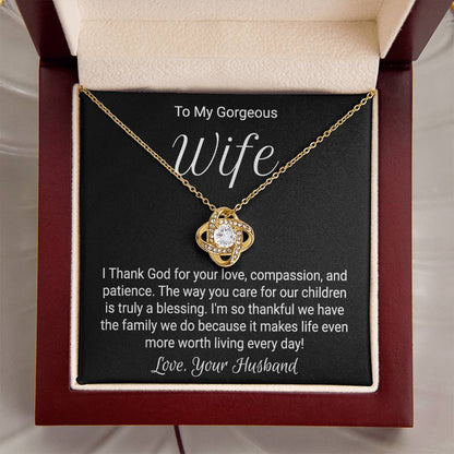 Anniversary Necklace For Wife - Love Knot Love Knot Necklace