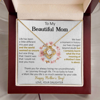 Gift For Mom - True Meaning - Love Knot Love Knot Necklace