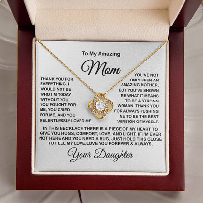 Gift For Mom Present For Mom Mother's Day Gift Present For Mom For Mom Gift For Mom From Daughter Love Knot Necklace
