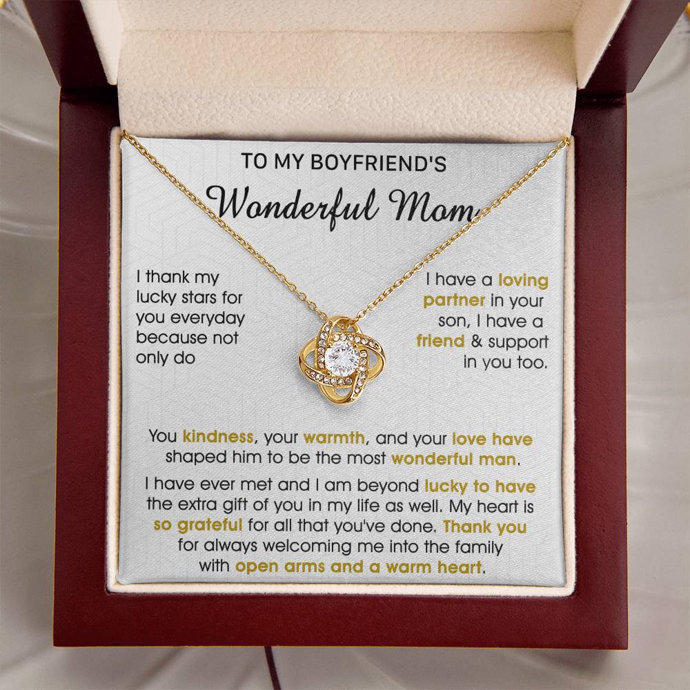 Gift For Boyfriend's Mom - My Lucky Stars - Love Knot Love Knot Necklace