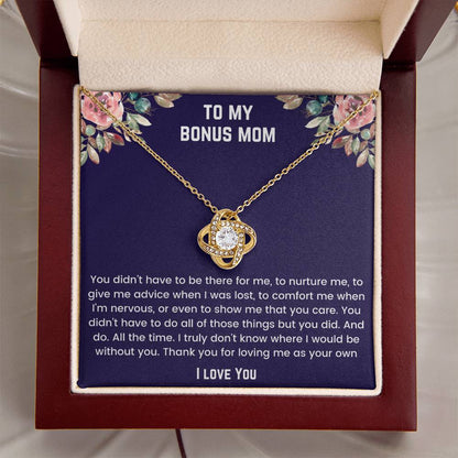 Bonus Mom - You Didn't Have To Be Love Knot Necklace