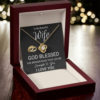 Christian Gift For Wife - Love Knot Necklace Love Knot Necklace