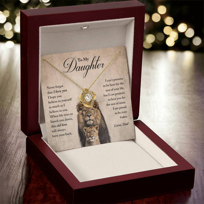 Daughter - Believe In Yourself - Ne Love Knot Necklace