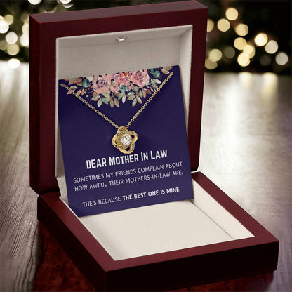 Best Mother In Law Is Mine Love Knot Necklace