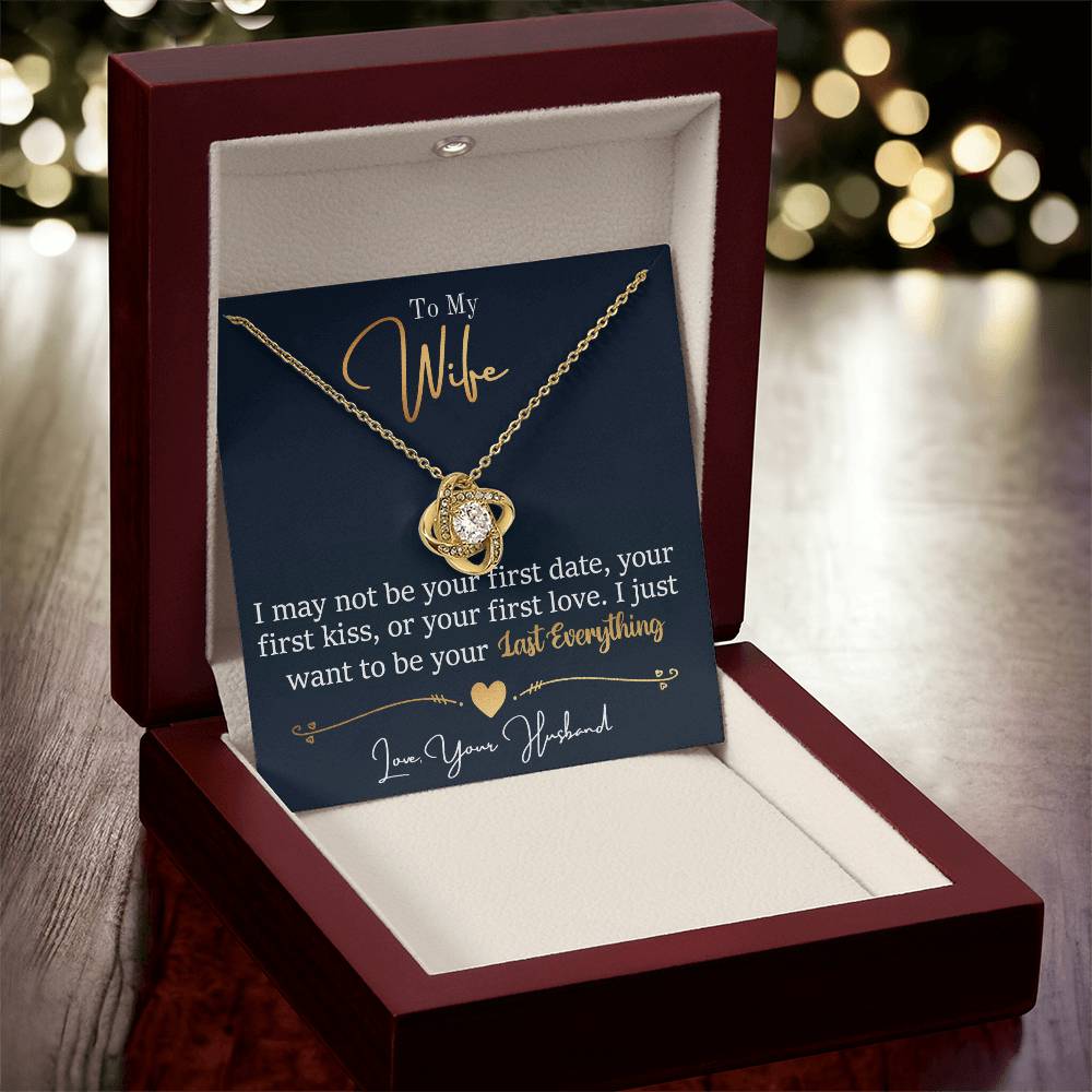 Wife - Last Everything Love Knot Necklace