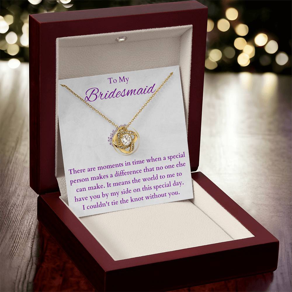 Bridesmaid(2) Love Knot Necklace