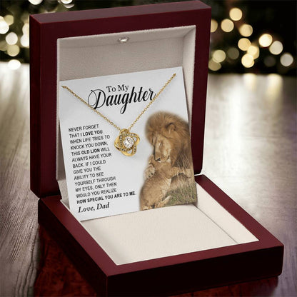 Daughter - How Special You Are To Me - Ne Love Knot Necklace