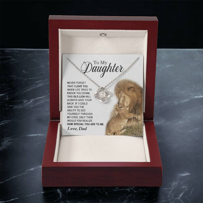 Daughter - How Special You Are To Me - Ne Love Knot Necklace