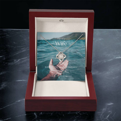 1 Year Anniversary Gift For Wife 1 Year Anniversary Gifts 1 Year Wedding Anniversary Gift Ideas 1St Wedding Anniversary Gift F(1) Love Knot Necklace