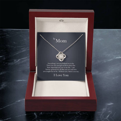Forever Grateful Love Knot Necklace