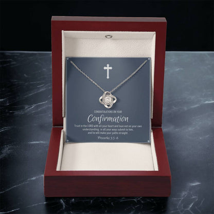 Confirmation Gift For Girls Confirmation Granddaughter Love Knot Necklace Confirmation Gift Ideas For Girls Catholic Confirmation Gift Love Knot Necklace