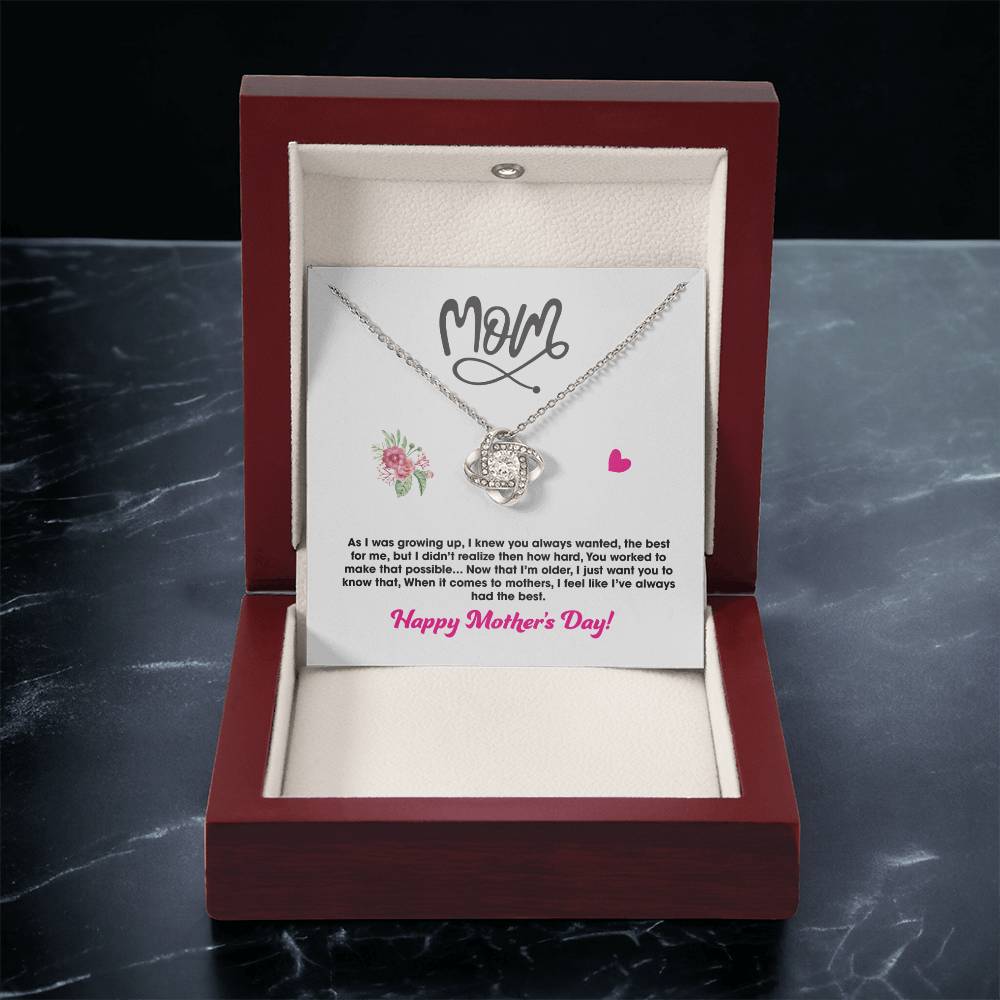 Gift For Mom - Love Knot Necklace 2 Love Knot Necklace