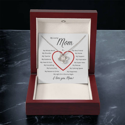 For My Loving Mom - A Perfect Gift For Mother's Day ?? Love Knot Necklace
