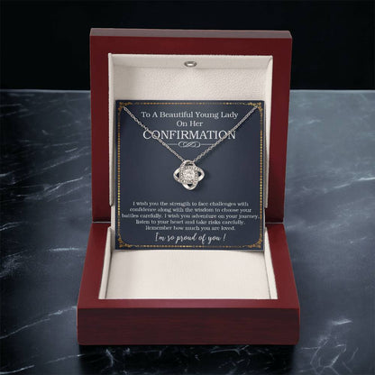 Confirmation Gifts For Her Necklace For Girl On Her Confirmation Day Confirmation Gift For Tee Love Knot Necklace