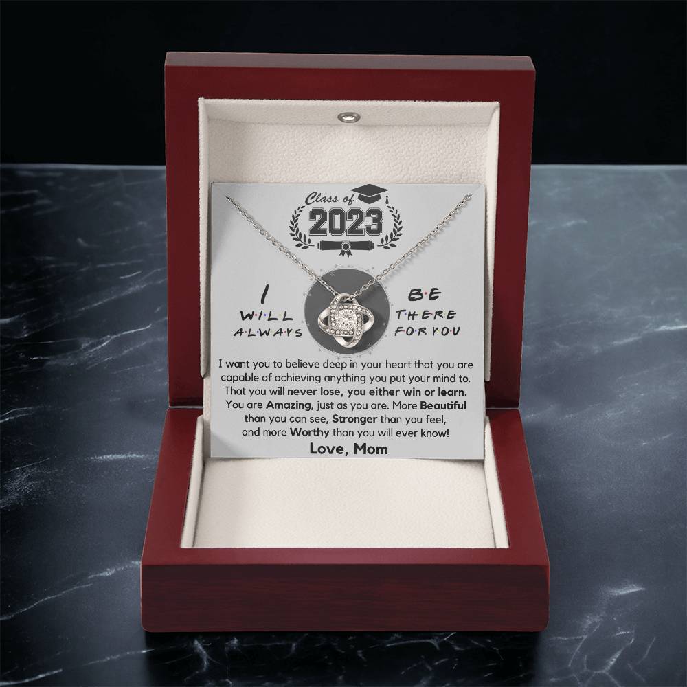 Class Of 2023 Graduation Gift Necklace Fr Love Knot Necklace