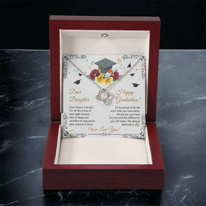 Dear Daughter - Happy Grad Love Knot Necklace