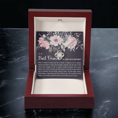 Gift For Best Friend 46Th Birthday 46Th Birthday Gift For Her Meaningful Best Friend 46Th Birthday Necklace Unique Gifts 46Th Bi Love Knot Necklace