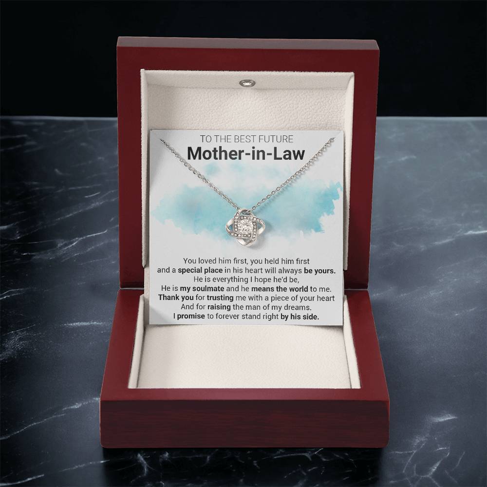 Gift For Future Mother-In-Law Loved First Love Knot Necklace Love Knot Necklace